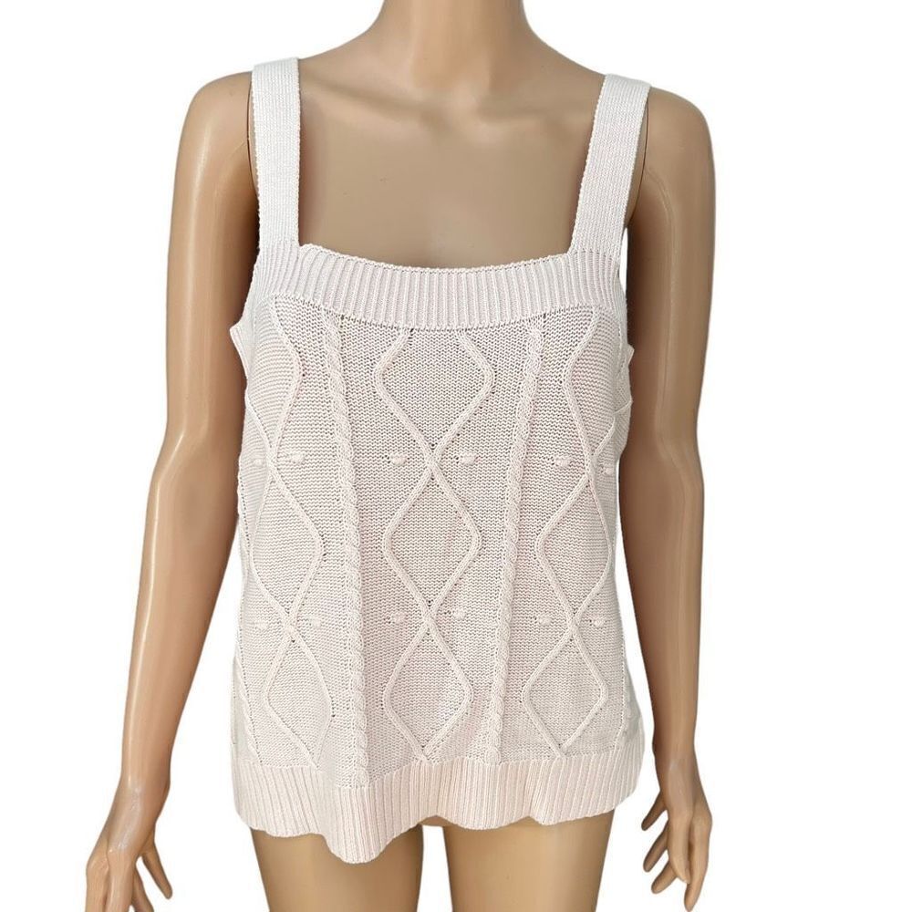 Belldini Sweater Tank Top Iced Pink Size XL NWOT